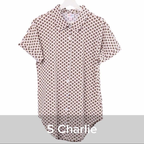 Lularoe Charlie Button Down Top - Size Small - Picture 1 of 3